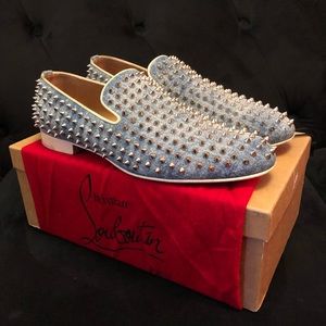 Christian Louboutin Rollerboy Denim Loafers